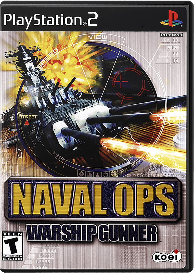 Naval Ops Warship Gunner box art for Playstation 2